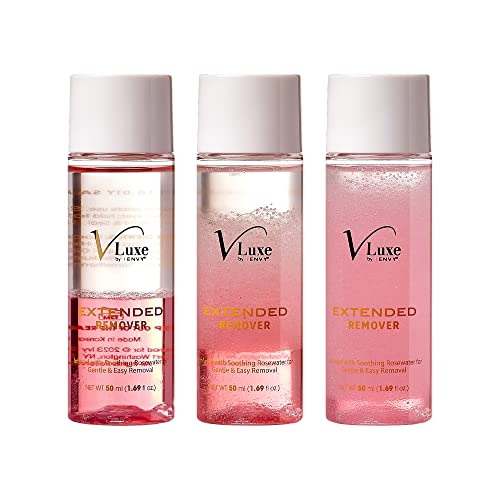VLuxe Extended DIY Eyelash Extension Cluster Remover with Natural Rosewater Gentle Soothing Nourishing Cleanser for Removal of False Eyelashes, Lash Wisps, Bond & Seal Adhesive and Makeup - Thumbnail 3