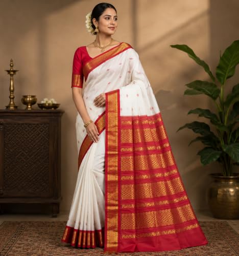 Generic gold gadwal silk saree – image 3