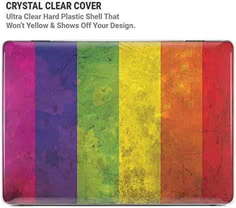 Skinit Case + Skin Compatible with MacBook Pro 16in (2019-20) Originally Designed Distressed Rainbow Flag Design