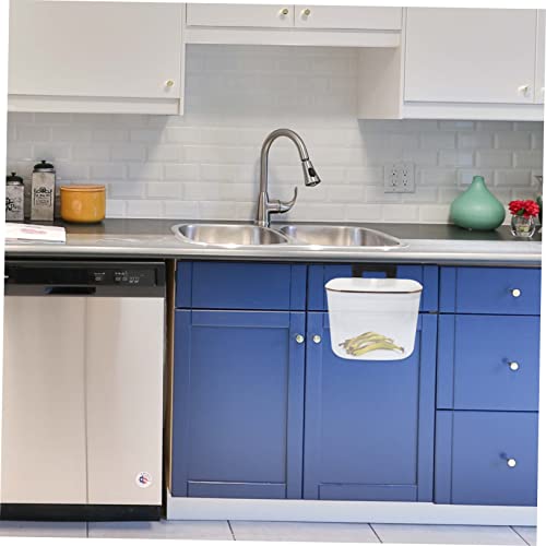 Caneca de basura rectangular transparente para cocina colgante miniatura 3
