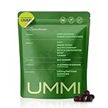 UMMI 12-in-1 Super Mushroom Gummies with Lion's Mane, Reishi, Cordyceps - 2500mg Functional Mushrooms Complex for Immunity, Focus, Mood & Energy - Vegan Supplements, Raspberry Flavour (30 Gummies)