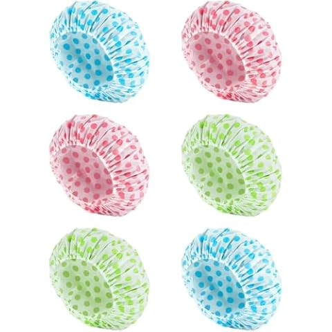 OWill Large Waterproof Shower Caps for Women Cover