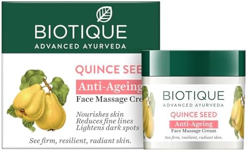 Biotique Quince Seed Anti Aging Face Massage Cream For Normal To Dry Skin, 50gm