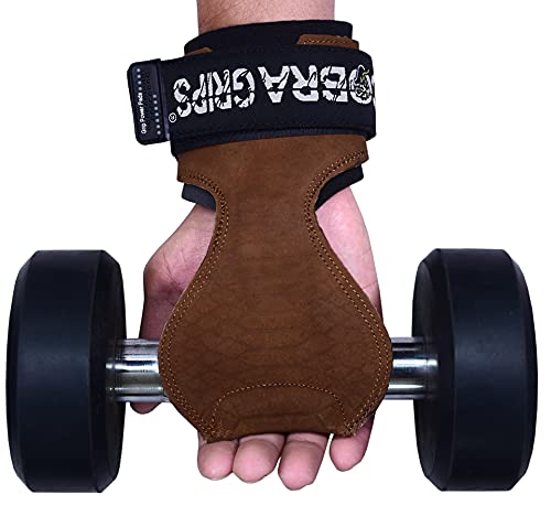 Image of Cobra Grips Weight Lifting Gloves with Adjustable Neoprene Padded Wrist Wraps - Heavy Duty Alternative to Power Lifting Hooks for Deadlifts