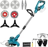 Akku Rasentrimmer für Makita-Akkus mit 5 Klingentypen...