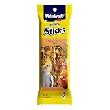Vitakraft Crunch Sticks Cockatiel Treat - Apple and Honey - Pet Bird Treat Toy