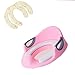 TINE Bébé Reducteur WC Enfant avec Coussin Poignée Dossier Protection Anti-Éclaboussures Rehausseur Toilette Enfant Ergonomique Antidérapants pour Les Enfants Âgés De 1 À 7 Ans (Rose),C