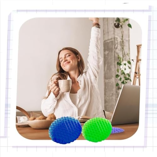 2 Stück Fidget Wurm Spielzeug, Formwandelnder Magische, Sensory Toys, Squeeze Stretchy Toy, Blau und Grün knallender Wurm Dehnbares Spielzeug für Erwachsene