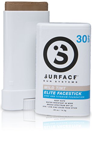 Surface SPF30 Elite Facestick | Foundation Mineral Based Sunscreen | Antioxidant Daily Sunblock | Paraben Free & Hypoallergenic Natural Sun Protection
