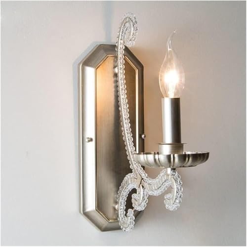 Applique murale en cristal de style bougie classique luminaire intérieur décoratif pour escalier