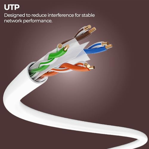 Image of Zebronics Cat 6 Ethernet Cable, 10 Gbps, 1.5 Meter, UTP, RJ45 LAN Cable, for Routers, POE Switch, IP Phones, PC & Laptops (PC4PCAT6, 1.5M)