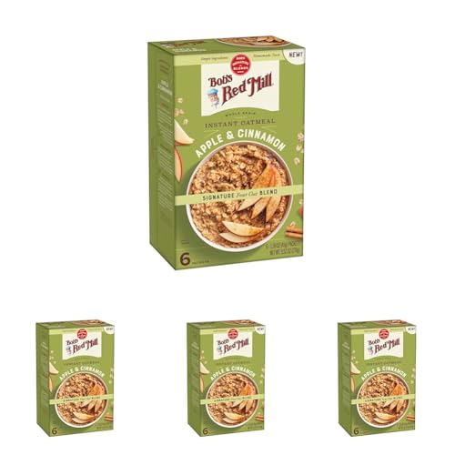 Bob's Red Mill Instant Oatmeal Packets, Apple & Cinnamon, 24