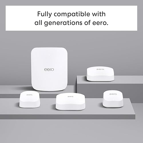 Miniatura 6 de Presentamos el router Wi-Fi 7 doble banda Tienda eero 7 (modelo más reciente) Compatible con planes de internet de hasta 2.5 Gbps, cobertura de