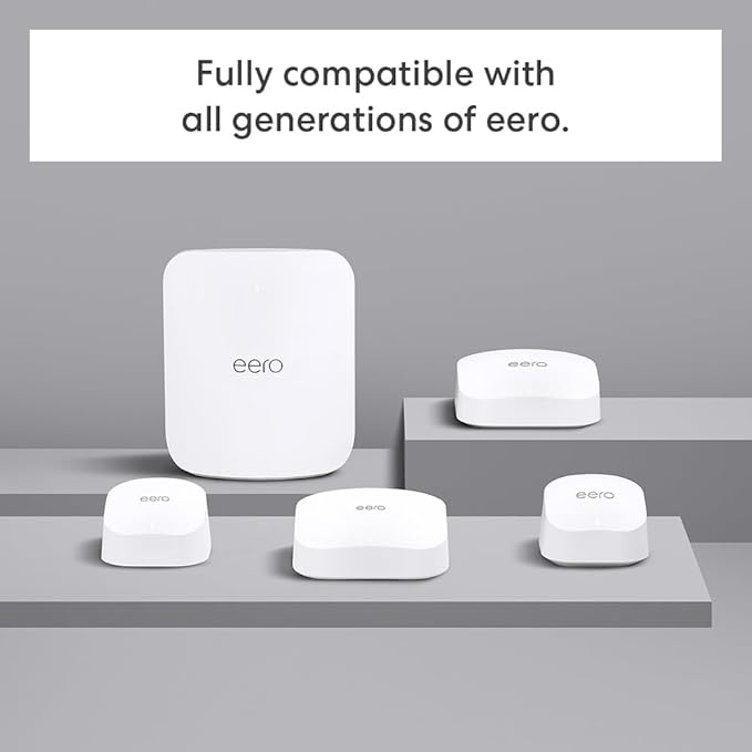 Amazon eero 7 Router Mesh Wi-Fi 7 Dual-Band, 3 Unidades miniatura 6