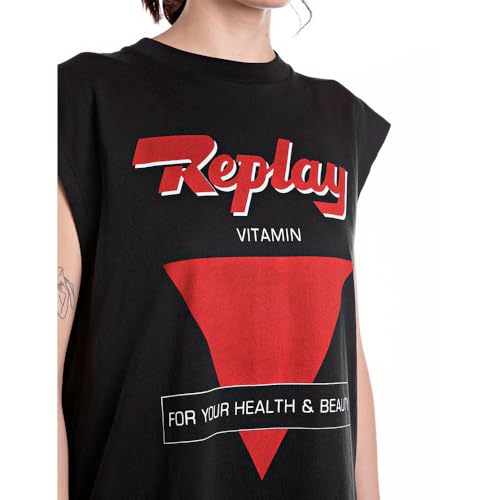 Vêtements Replay BOYFRIEND T Shirt JERSEY pour Accessoires - vue 5