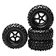 RC 4 Stück 1:10 5 Speichen Buggy Gummireifen für RC HSP 1/10 Offroad