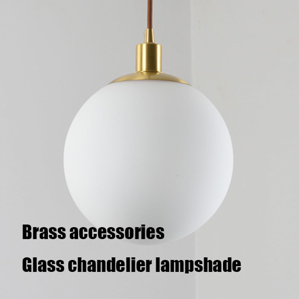 Lámpara Colgante empotrada con portalámparas E27, portalámparas de Metal, Pantalla de Cristal, luminarias de Estilo Creativo, lámpara Colgante para hoteles, restaurantes y cafeterías.