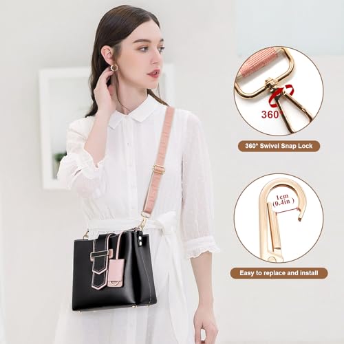 Image of Long Keeper Purse Strap Wide 3.8cm Shoulder Strap Crossbody Bag Strap Replacement Adjustable Guitar Straps for Women Handbags