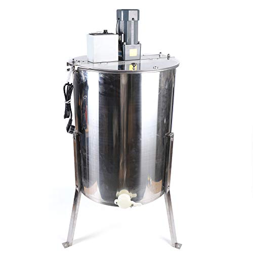 Foto von WUPYI2018 Honigschleuder 120W, 4 Rahmen Elektrische Honigschleuder aus Edelstahl,für Hobby Imker