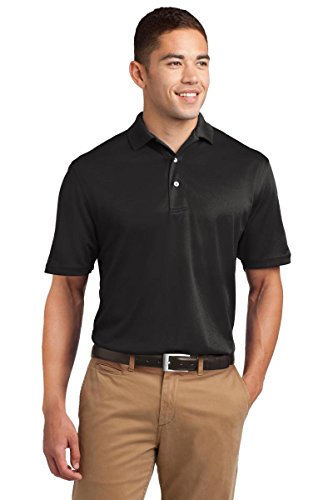 SPORT-TEK Men's Dri Mesh Polo L Black