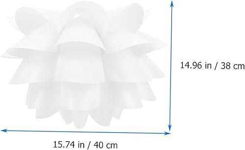 Miniatura 4 de STOBAZA Pantalla de flor de loto cubierta de lámpara de plástico adorna accesorio de luz pantalla multifuncional para el hogar