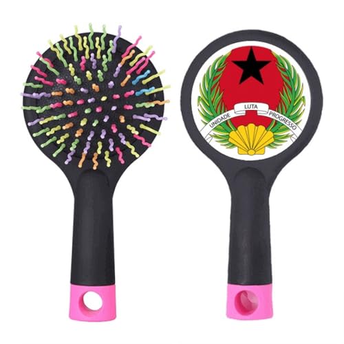 Brosse démêlante à coussin Guinée-Bissau : l'élégance d'un soin capillaire d'exception
