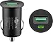 Produktbild Goobay 45162 Quick Charge Schnellladegerät Auto - 2,4 A / 18 W KFZ Ladegerät - Mini Zigarettenanzünder USB Ladegerät - geeignet für PKW & LKW (12V / 24V)