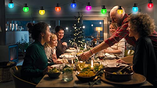 Outdoor Patio String Lights Waterproof, 32.8Ft Smart Color Changing String Lights, 50 Dimmable G40 Led Globe Bulbs With Remote&App, Music Sync&Timer Control For Garden, Porch, Backyard, Balcony Decor #TOP5