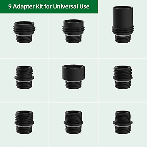 Chrome Finish Kitchen Faucet Head Replacement, Pull Down Kitchen Faucet Sprayer Head With 9 Adapter Kit Compatible With Moen Delta Faucet, 3 Function Sink Faucet Spray Head, Kitchen Faucet Sprayer #TOP2