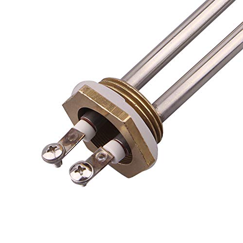 AIICIOO heating cartridge stainless steel 220V 1000W BSP 1 Zoll (DN25) Durchmesser 33,2 mm