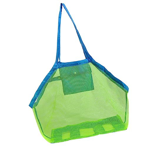 PRETYZOOM Large Capacity Mesh Tote Bag for Beach Dacron and Oxford Storage Pouch with Handle Portable Outdoor Organizer for Boys