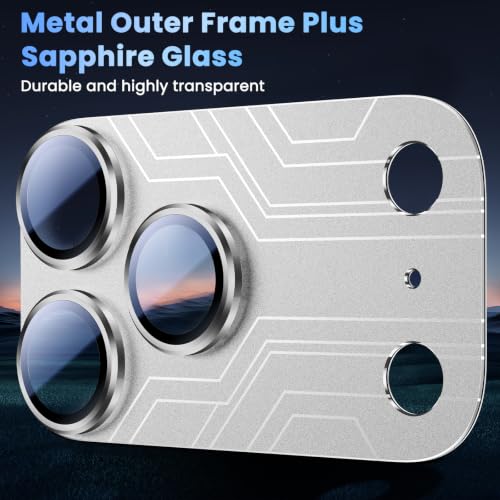 Image of Uyiton for iPhone 17 Pro Max Camera Lens Protector, Metal Frame Glass Cover