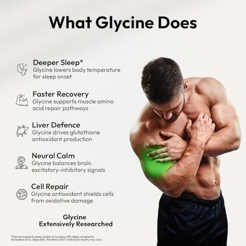 Image of AIWO Glycine Powder 300 g | 99.9% Pure Amino Acid | Supports Nervous System & Brain Health | Promotes Relaxation, Healthy Sleep & Cognitive Balance | 60 Servings