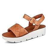 Innenfutter: Leder Paul Green Damen Sandalette Sandale washed kid braun Gr. 39