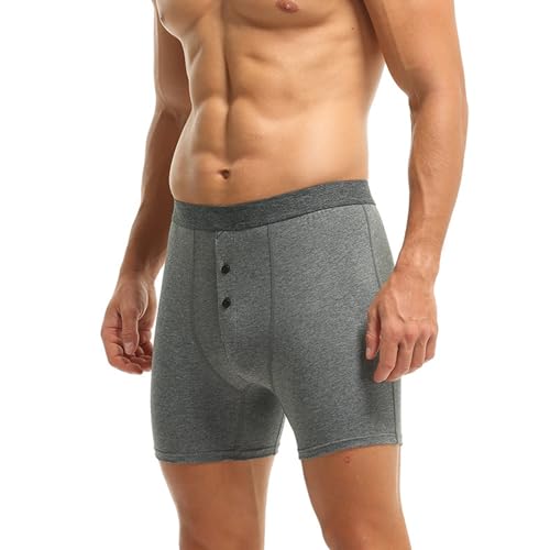 Calzoncillos de malla para hombre ropa interior gris oscuro transpirable XXXXL 2