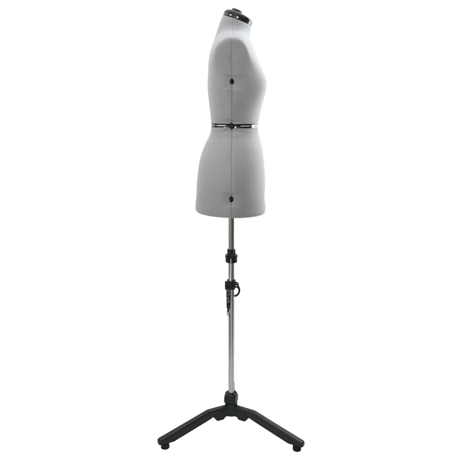 Maniquí de costura para mujer ajustable, busto de costura talla S, torso de terciopelo con soporte, altura ajustable 95-160 cm, alfiletero para diseño de moda