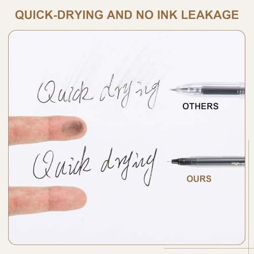 Bolígrafos gel 0.5mm PATIKIL pack 12 negro miniatura 3