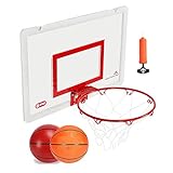 MIWOOYY Basketballkorb Kinder/Jugend/Erwachsene Basketballkörbe mit 2 Bällen, Türraum Kleines Wandhalterungs-Basketballset, für Zuhause, Büro, Wohnheim, Wohnzimmer