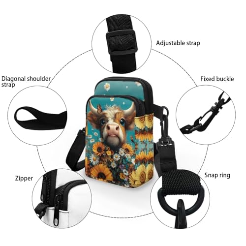 Image of Lightweight Small Crossbody Bags Cell Phone Purses Travel Pouch Shoulder Bag for Women