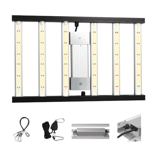 CANAGROW CG1500 LED Growing Lights for Indoor Plants 4x2ft Coverage with High Yield Diodes, Sunlike Full Spectrum Dimmable Plant Lamps for Hydroponic Indoor Seeding Veg Bloom Greenhouse