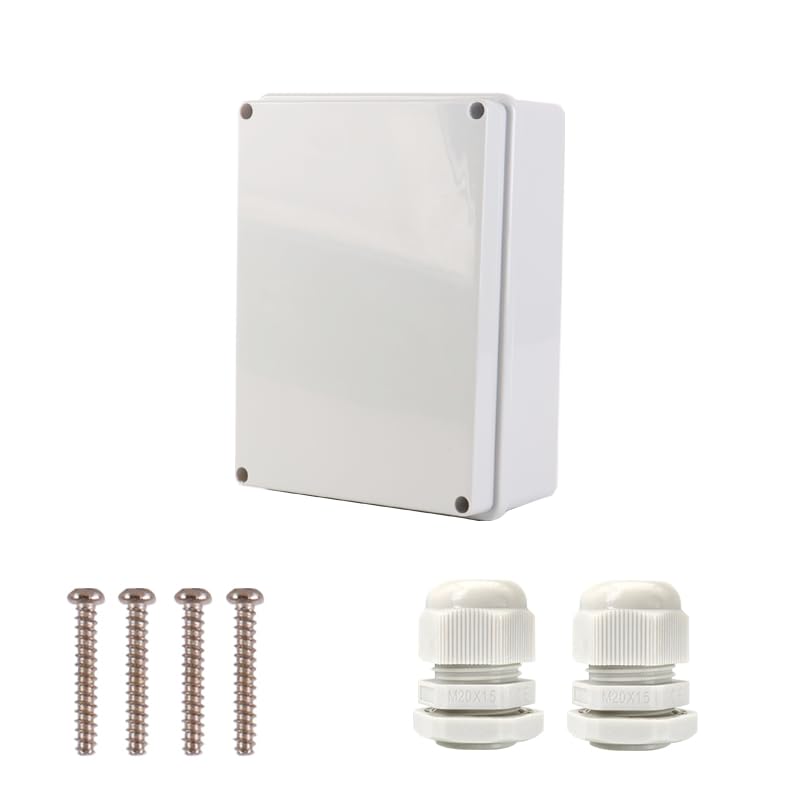 VangoShell Junction Box Waterproof Universal Fit Protection Rating IP65 Electrical Cable Connection Outdoor Use 7.48"x5.51"x2.76" (190x140x70mm) Grey