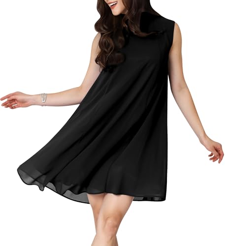 Image of KOH KOH Womens Short Sleeveless Halter-Neck Flowy Summer Cute Mini Dress