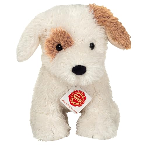 Teddy Hermann 91992 Hundewelpe Rollo 20 cm, Kuscheltier mit idealem Recyclinganteil (Füllmaterial)