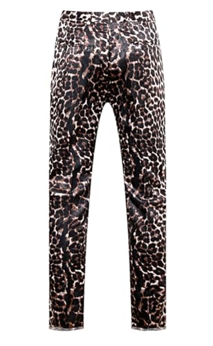 MOGU Mens Luxury Leopard Printed Pants2