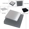 Steel Bench Block Flat Anvil Jewelers Tool with Rubber Block and Stamping Hammer for Jewelry Repairing, Metal Stamping
