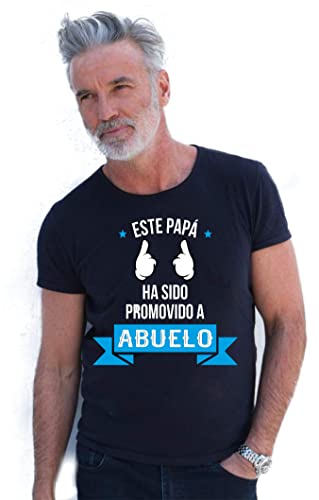 Lista de playeras dia del padre los mejores 10. 40 Playera ABUELO PROMOVIDO celebración día del padre y del abuelo baby shower (XL, Negro)