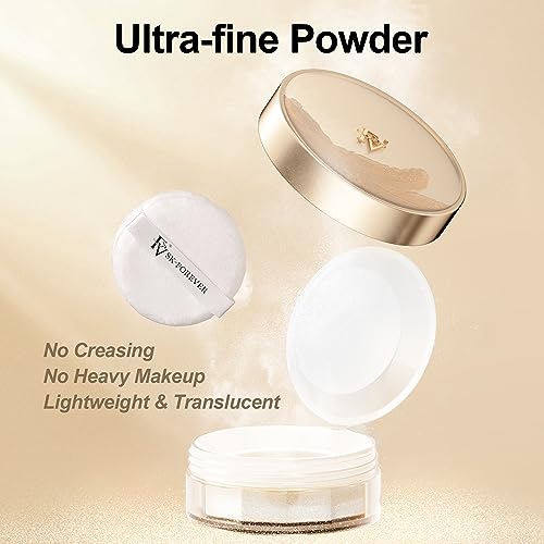 Fv Translucent Setting Powder, Fv Loose Powder For Oil Control, Shimmer Finishing Powder, Matte Finish Baking Powder Makeup, Lightweight, Talc Free Face Powder For All Skin Types, 10G, Shimmer Sheer thumb #3