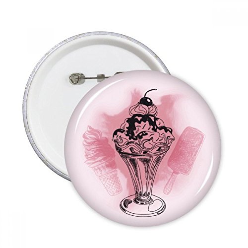 Sucettes glacées broches Cherry Chocolat pour personnaliser vos vestes et sacs