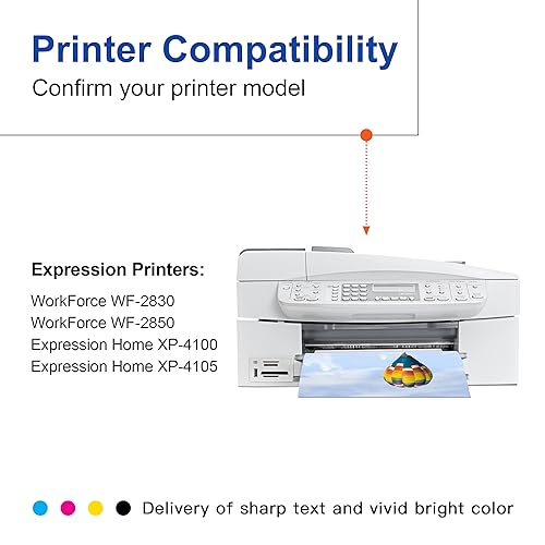 212XL 212 Ink Cartridges 212XL Ink Remanufactured Ink High Capacity Black & Color -Cartridge Combo 4-Pack Compatible for Epson Expression XP-4100 XP-4105 and Workforce WF-2830 WF-2850 Printers - Image 4