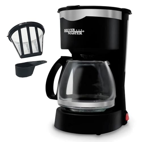 Lista de Cafeteras individuales los 5 más buscados. 44 Adir Cafetera de Goteo Semiautomática 650ml Filtro Permanente Negro 17000